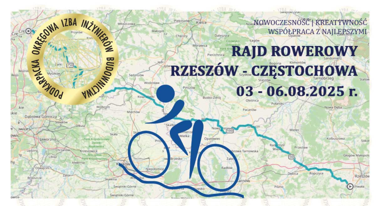 Rajd rowerowy Rzeszów – Częstochowa w terminie 03-06.08.2025 r.
