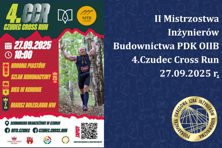 II Mistrzostwa Inżynierów Budownictwa PDK OIIB 4.Czudec Cross Run – 27.09.2025 r.