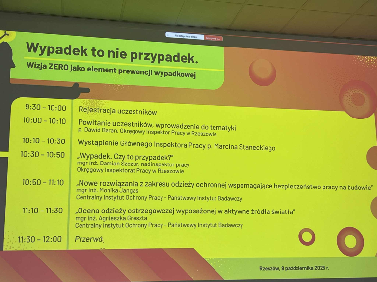 Konferencja PIP – Wypadek to nie przypadek. Wizja ZERO jako element prewencji wypadkowej