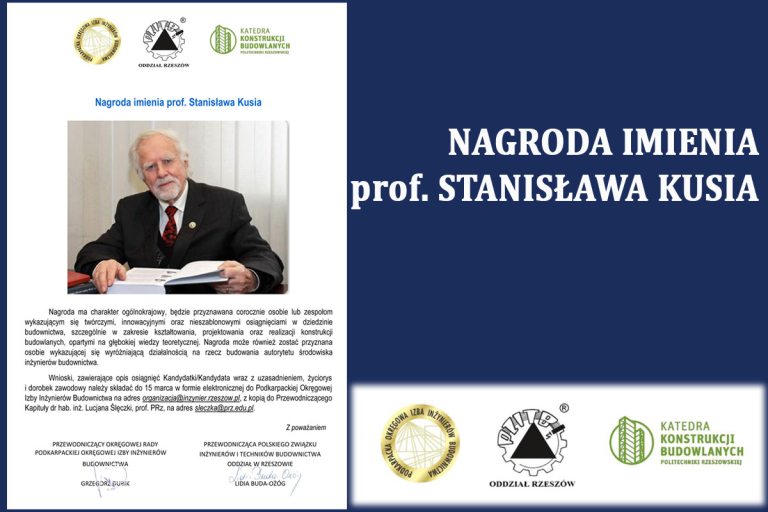 Nagroda im. prof. Stanisława Kusia – 2026