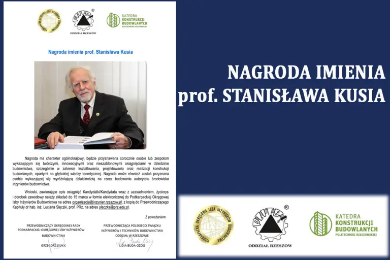Nagroda im. prof. Stanisława Kusia – 2026