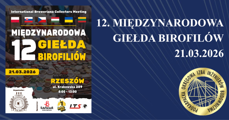 Podkarpacki Klub Birofilów zaprasza na 12 Międzynarodową Rzeszowską Giełdę Birofiliów – 21.03.2026 r.