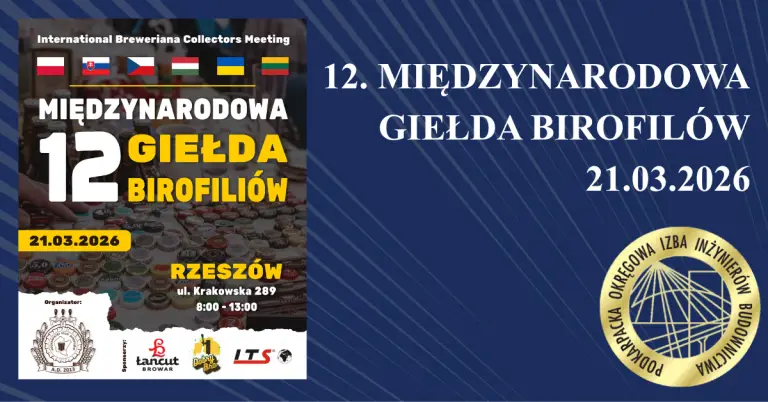 Podkarpacki Klub Birofilów zaprasza na 12 Międzynarodową Rzeszowską Giełdę Birofiliów – 21.03.2026 r.