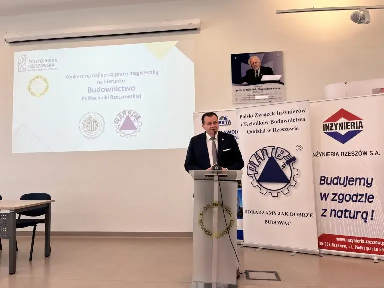 XVI edycja konkursu: Najlepsza praca magisterska na kierunku Budownictwo Wydziału Budownictwa, Inżynierii Środowiska i Architektury Politechnika Rzeszowska