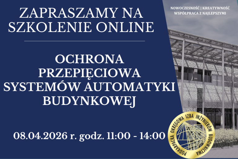 Szkolenie on-line PDK OIIB – 08.04.2026 r.
