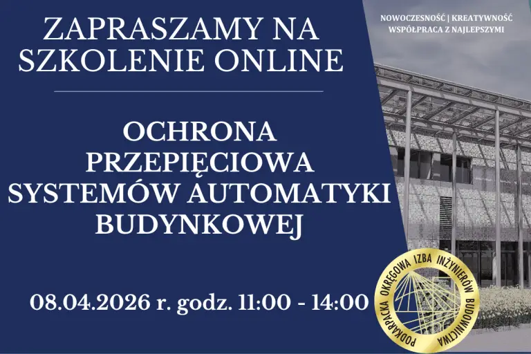 Szkolenie on-line PDK OIIB – 08.04.2026 r.