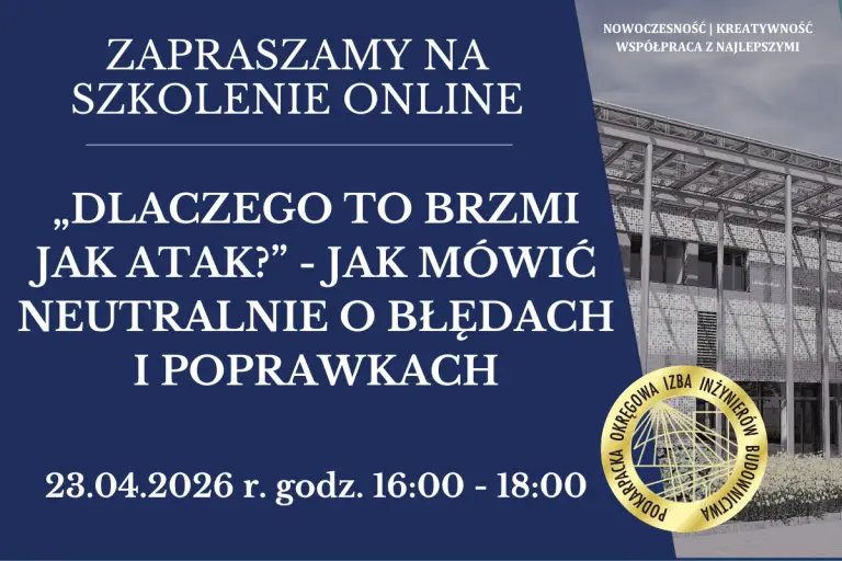 Szkolenie on-line PDK OIIB -23.04.2026 r.