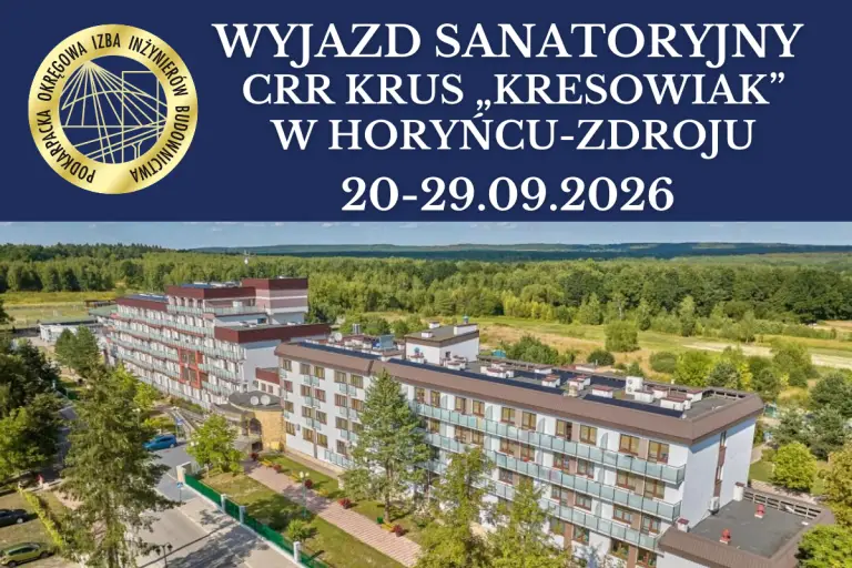 Wyjazd sanatoryjny do CRR KRUS „KRESOWIAK” w Horyńcu-Zdroju – 20-29.09.2026 r.
