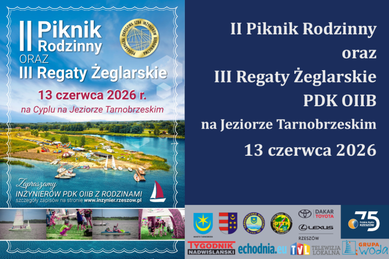Patronaci i Partnerzy – II Piknik Rodzinny i III Regaty Żeglarskie PDK OIIB na Jeziorze Tarnobrzeskim – 13.06.2026 r.