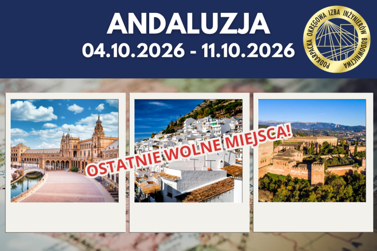 Ostatnie wolne miejsca – Wycieczka do ANDALUZJI – 04 -11.10.2026 r.