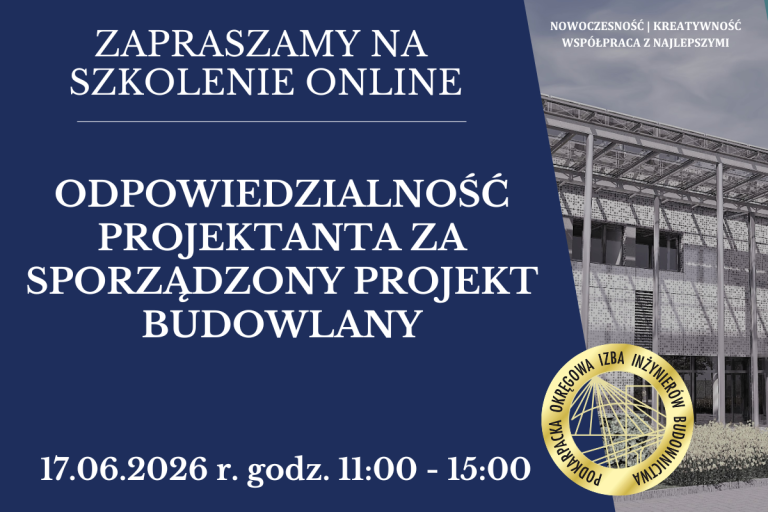 Szkolenie on-line PDK OIIB – 17.06.2026 r.