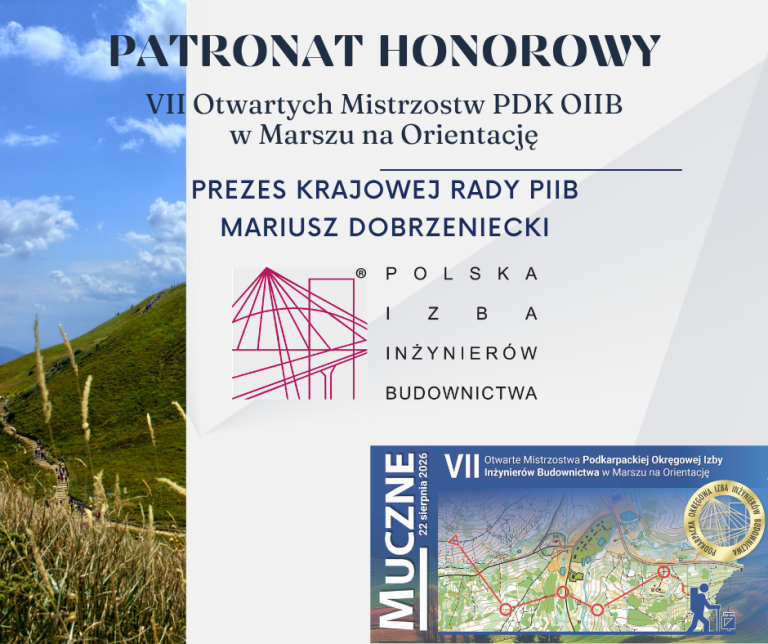 Patronat Honorowy – Marsz na Orientację PDK OIIB – 22.08.2026 r.