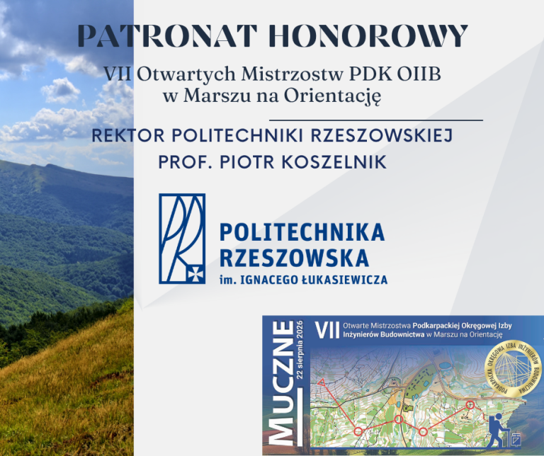 Patronat Honorowy – Marsz na Orientację PDK OIIB – 22.08.2026 r.