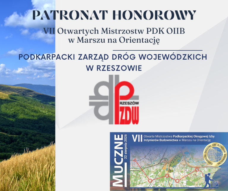 Patronat Honorowy – Marsz na Orientację PDK OIIB – 22.08.2026 r.