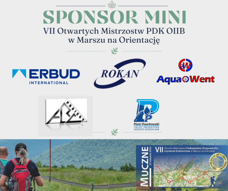 Poznajmy sponsorów: ABC Projekt, Aqua Went, ERBUD INTERNATIONAL, ROKAN Dawid Rość , Usługi projektowe Piotr Pawłowski