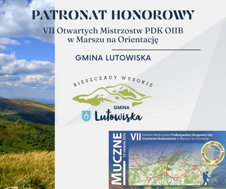 Patronat Honorowy – Marsz na Orientację PDK OIIB – 22.08.2026 r.