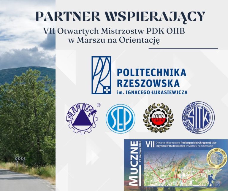 Partner Wspierający – PRz, PZITB, PZITS, SEP, SITK.