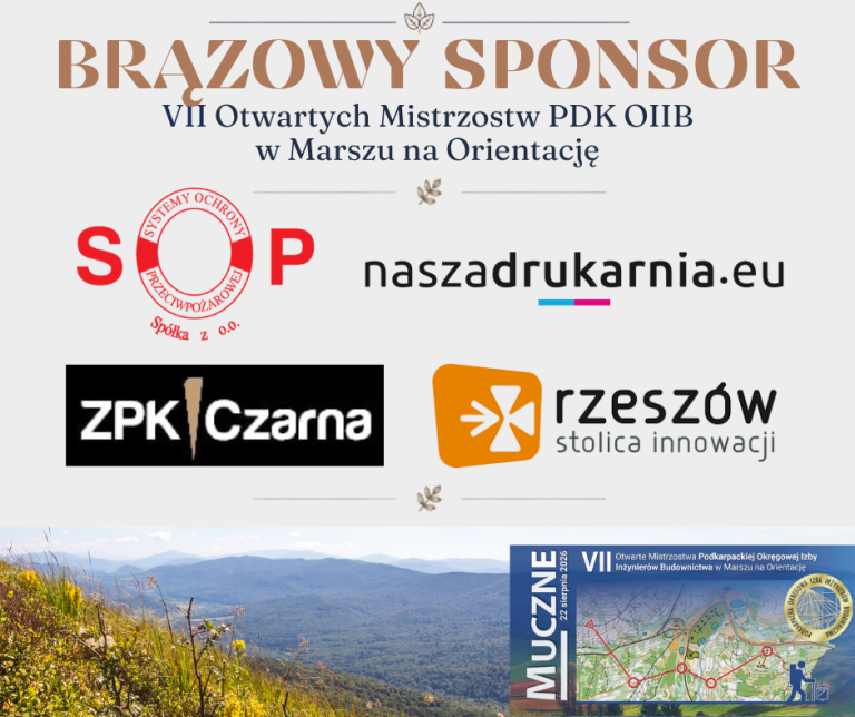 Poznajmy sponsorów: Nasza Drukarnia, Systemy Ochrony Pożarowej, Wydział Inwestycji Urząd Miasta Rzeszowa, ZPK Czarna.
