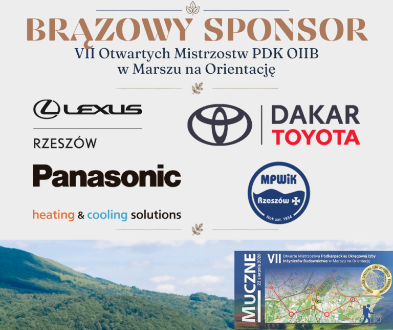 Poznajmy sponsorów: Dakar Toyota Rzeszów, Lexus Rzeszów, MPWiK, Panasonic.
