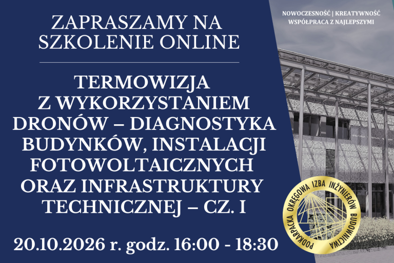 Szkolenie on-line PDK OIIB – 20.10.2026 r.