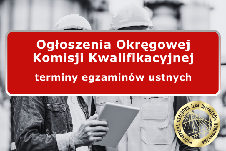 Ogłoszenia OKK – orientacyjne terminy egzaminów ustnych
